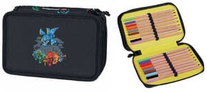 Ninjago Ninja Skills 3-Layered Pencil Case with Pencils