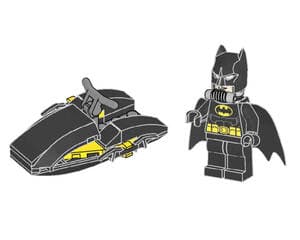 Batman on Jet Boat