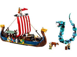 Viking Ship and the Midgard Serpent