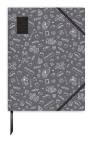 4 x 6 Embedded Brick Notebook - Grey