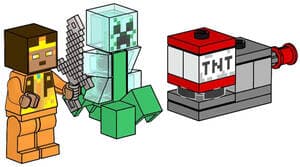 Golden Knight and Charged Creeper