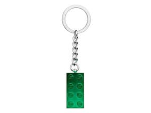 Chrome Green Brick Key Chain