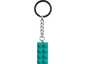 Dark Turquoise Brick Key Chain