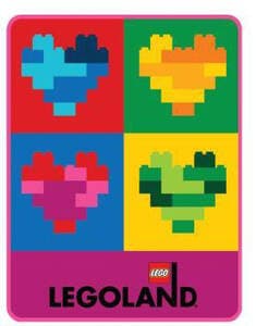 LEGOLAND Totally Bricks of the Heart Throw